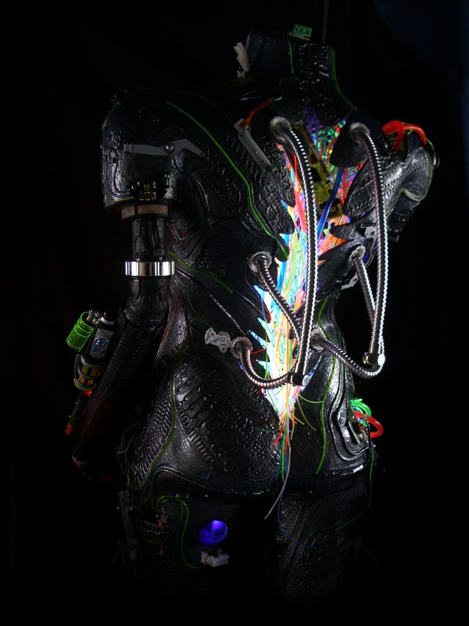 illuminated robot art