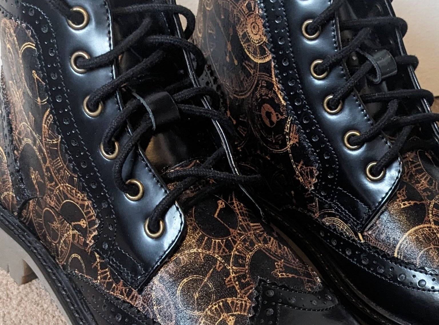 Custom Steampunk Design Boots – Artist Jane Webb